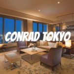 콘래드 도쿄 호텔 로얄스위트 객실 응접실 야경